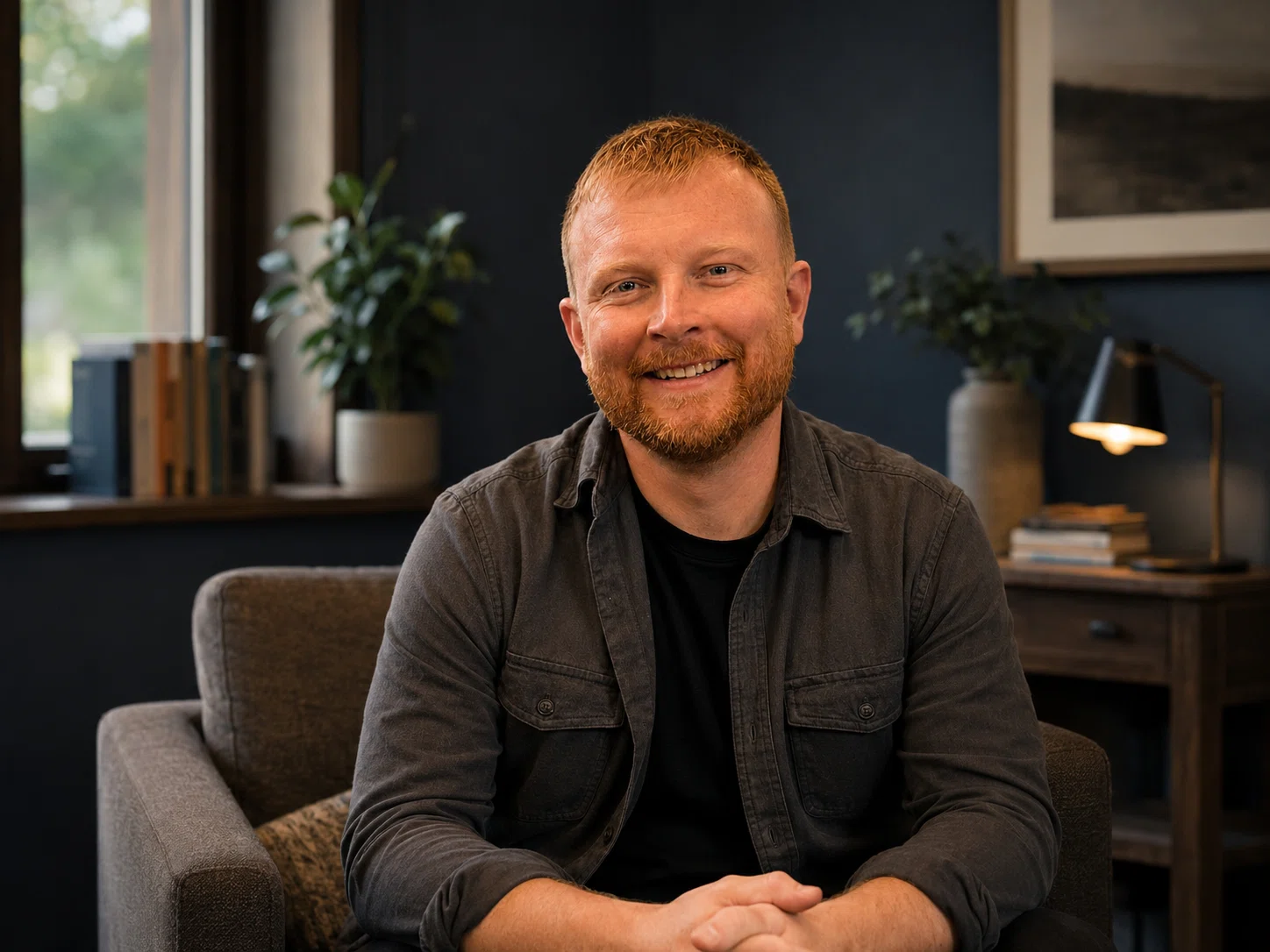 Portrait of Alexander Watson for the Alexander Watson Counselling website