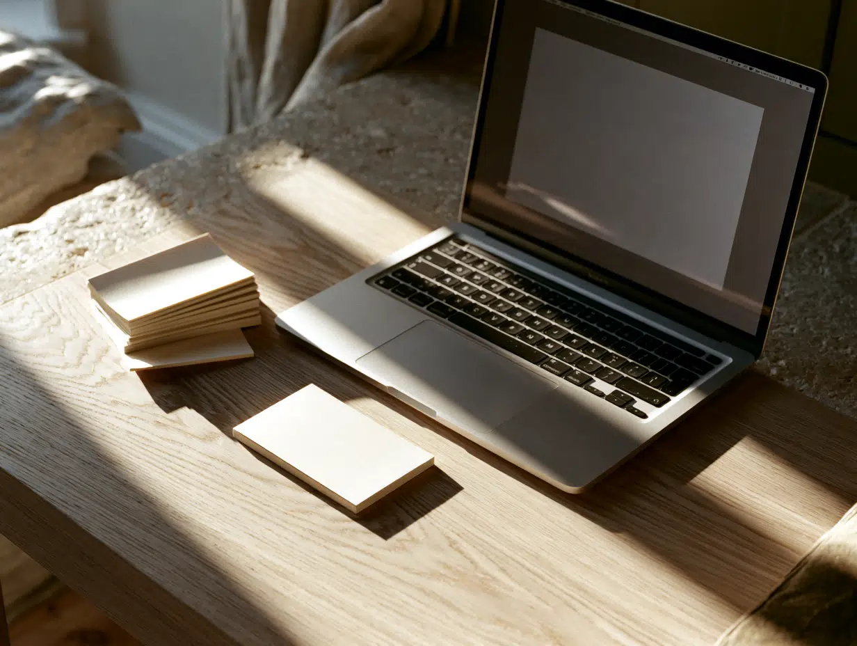 A therapist reviewing a Counselling Directory profile beside notes and an independent therapist website.